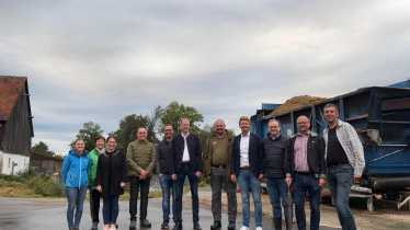 Informationsbesuch bei Walch Biogas über erneuerbare Energie vor Ort